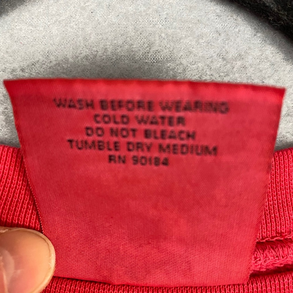 Authentic Pigment Red Crewneck Sweatshirt Large Ringspun Cotton Pigment Dyed - Picture 4 of 6